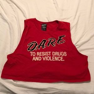 D.A.R.E crop top.